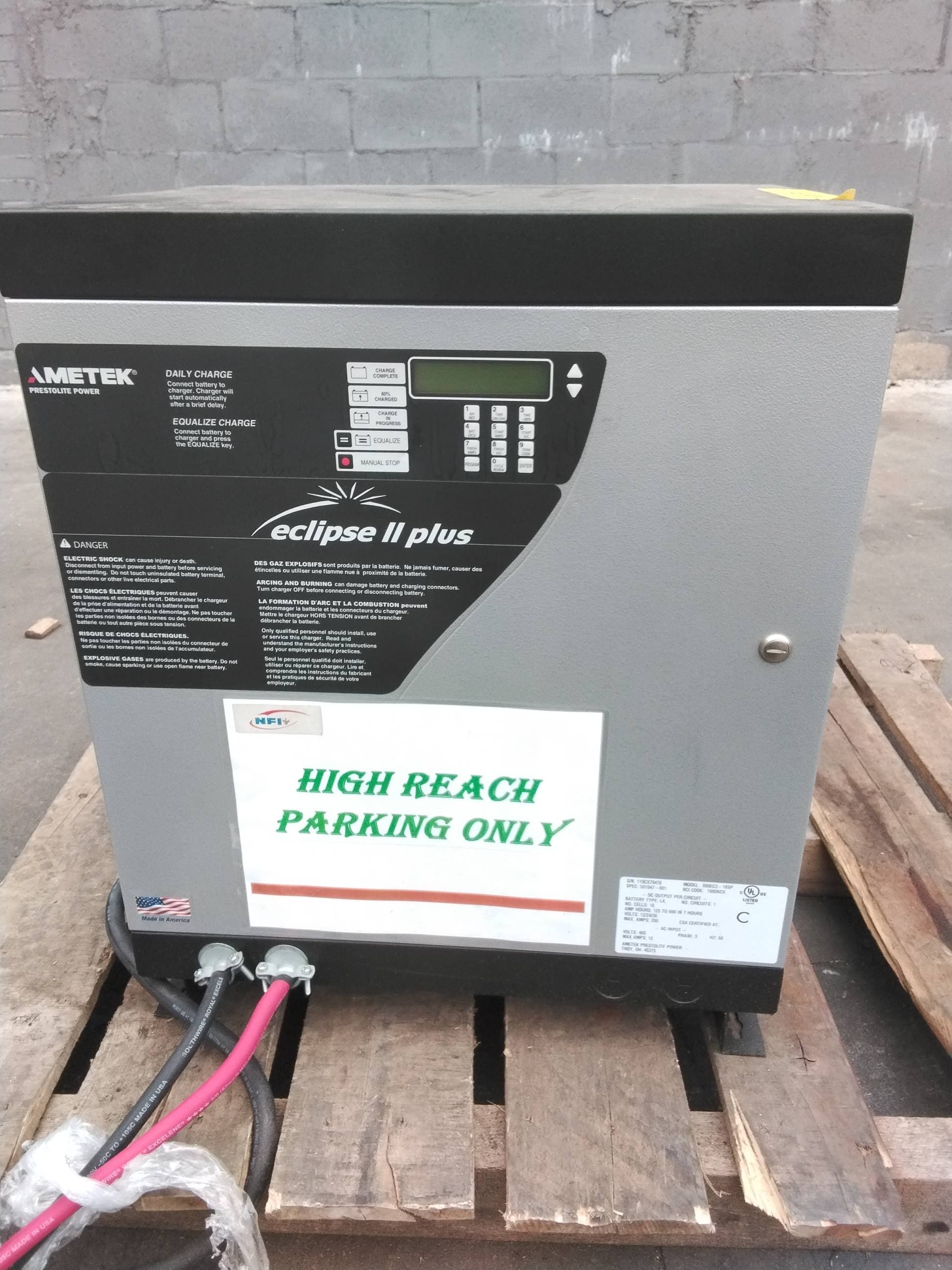 Ametek Prestolite Power 800EC3-18SP 36V Industrial Forklift Battery Charger #171