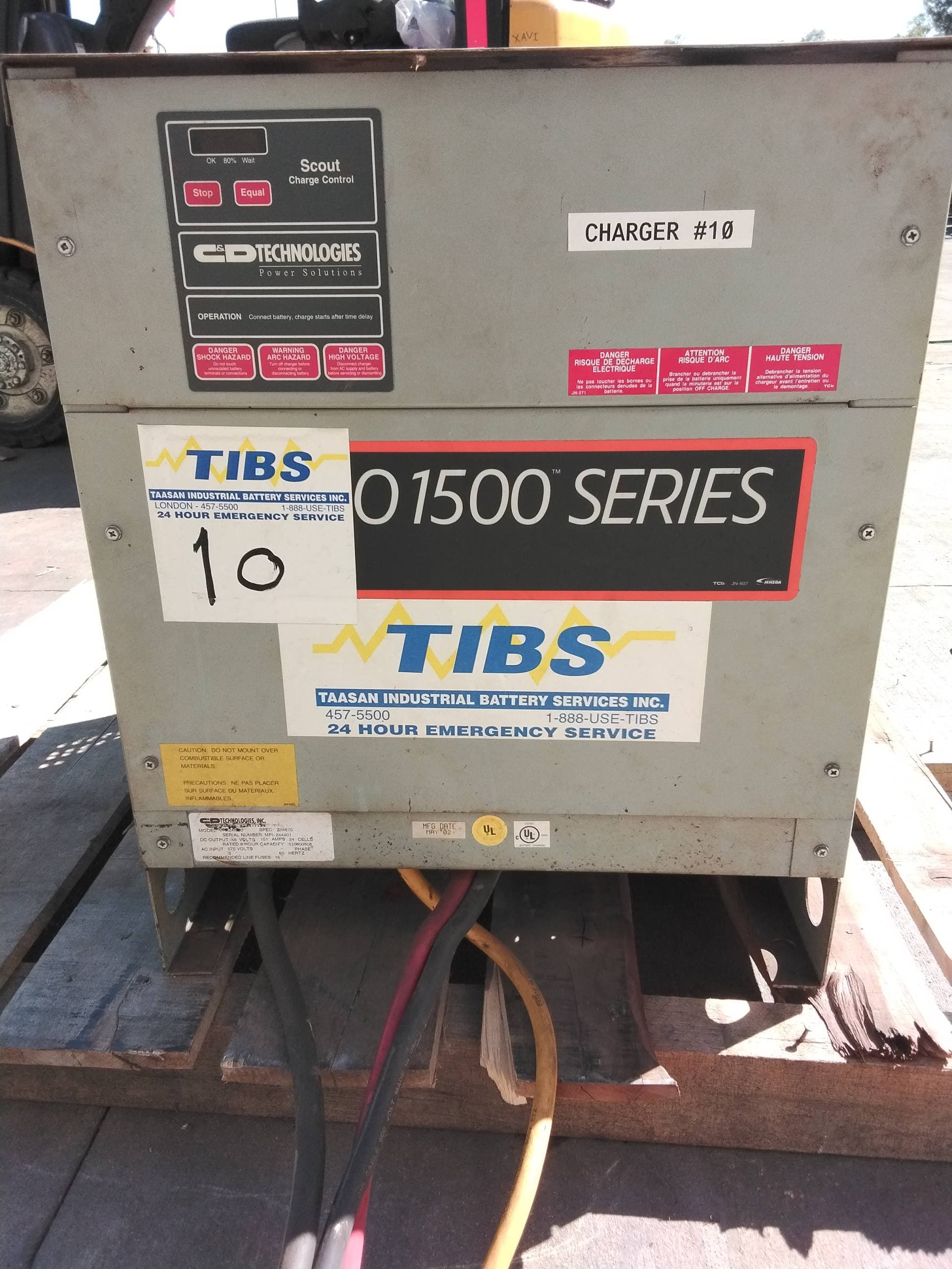 C&D Technologies Model: IFR24L800 48V Industrial Forklift Battery Charger