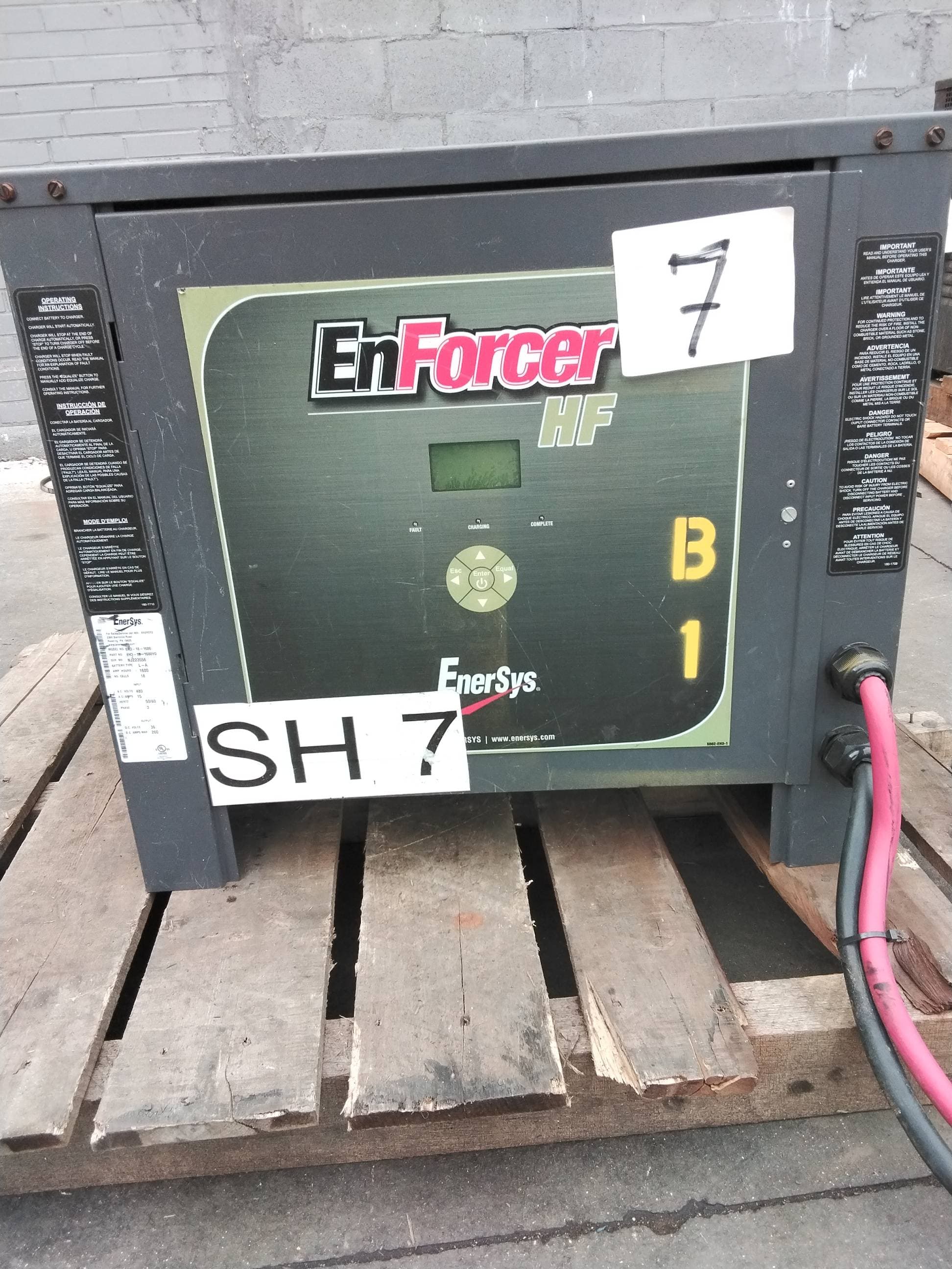 EnerSys EH3-18-1600 Charger #192 - 36V 260A Industrial Battery Charger, 480V 3 Phase